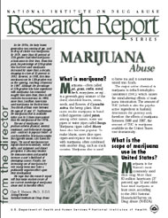 Marijuana Abuse Research Report Cover