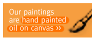 Our Oil Paintings are hand painted oil on canvas