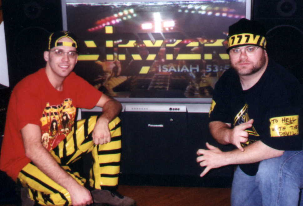 Brian and I saw Stryper in October 2003 on their reunion tour.&nbsp; We HAD to get stryped for it.