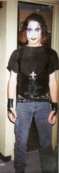 Reuben as The Crow on Halloween&nbsp; - Click to enlarge