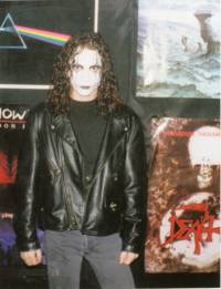 Reuben as The Crow on Halloween- Click to enlarge