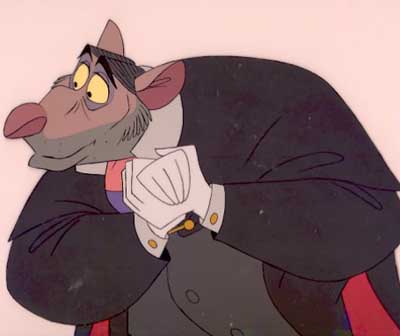 Ratigan, being the charming and sly little devil he is.
