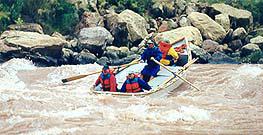 the Flaming Gorge negotiates 24 1/2 Mile Rapid