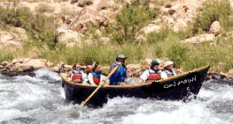 the Grand Canyon slips through Badger Rapid