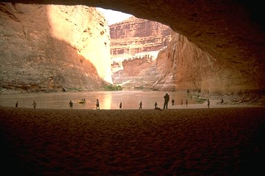 exploring the cave