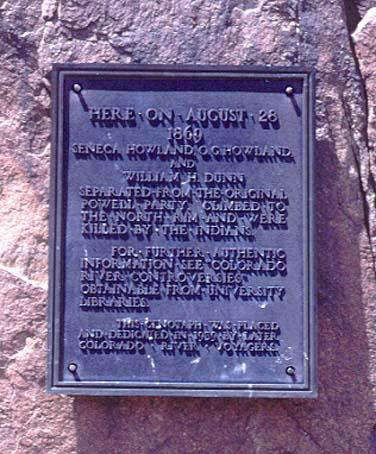 the plaque at Separation Canyon