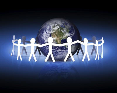 cutouts around globe