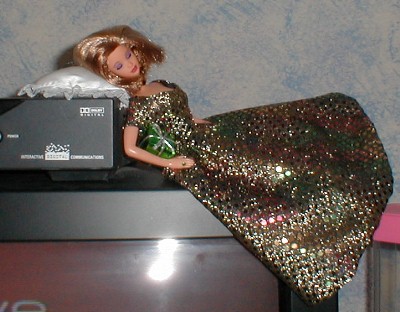 Christmas Day waiting for her hubby (Santa)