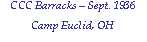 Text Box: CCC Barracks � Sept. 1936
Camp Euclid, OH
