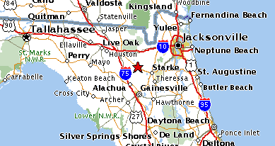 map of Northeast Florida