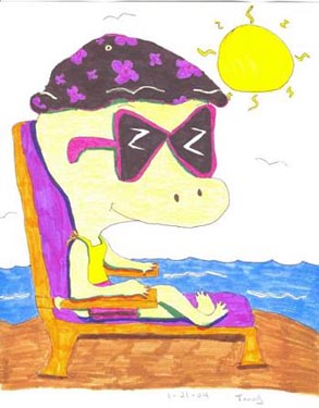 Tammy - Lizard Sunbathing