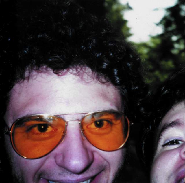 ductape and chris in the woods of pa, 2002
