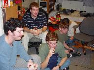 The boys doin what we do best: Drinking and playing video games