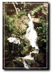 A waterfall along the ghat road