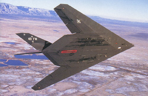 Bottom of the F-117A.