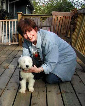 This is Miss Muffin when she was a puppy with her mommy.