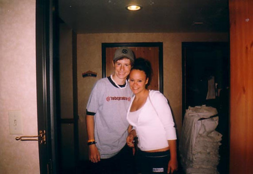 Chris and Ambs in the hotel room
