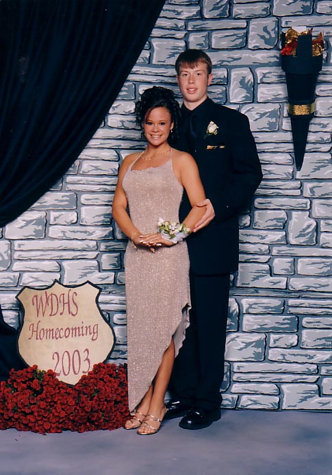 Amber at her first homecoming!