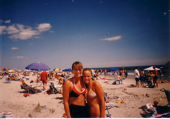 Mom and Ambs at the beach