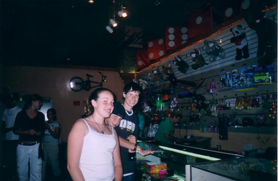 Jesse, James, and Chris at the arcade