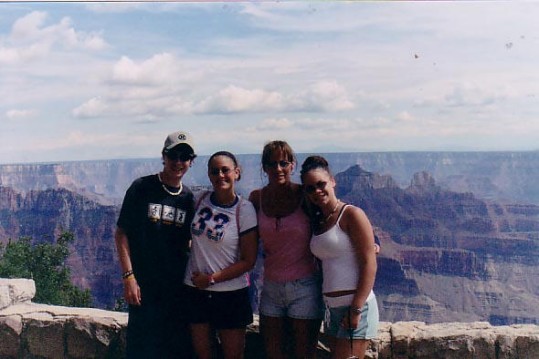 Chris, Me, Mom, and Ambs at Grand Canyon