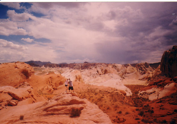 Me and Chris falling into the canyon