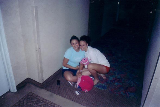 Me and Ambs in the hotel