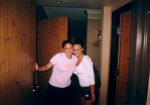 Me and Amb in the hotel room
