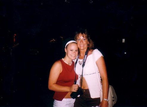 Amber and Mom at the strip