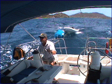 Cap'n Jim at the helm