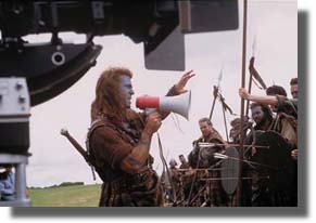 Mel Gibson was filming Braveheart while I was in Scotland! (No I didn't see him.)