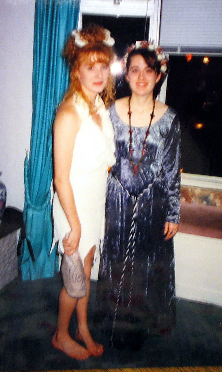 We didn't normally dress this way!