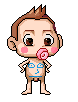 Cheeky dancing baby gif