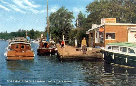 Riverside Stores Brundall Norfolk Broads pm1981