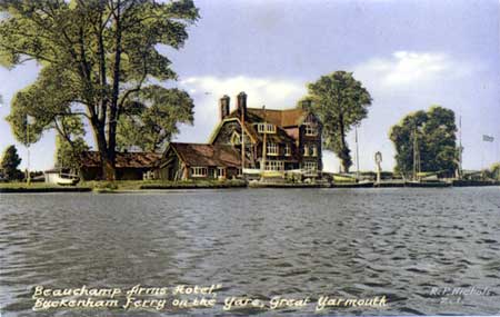 Beauchamp Arms Hotel, Buckenham Ferry on the Yare, Great Yarmouth. c1960