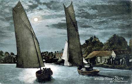 On the River Bure at Horning. pm1905