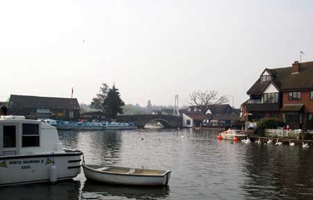 wroxham bridge from upstream. 2003