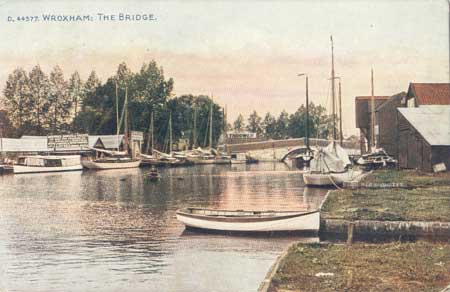 Wroxham Bridge. J Loynes boatyard. c1920