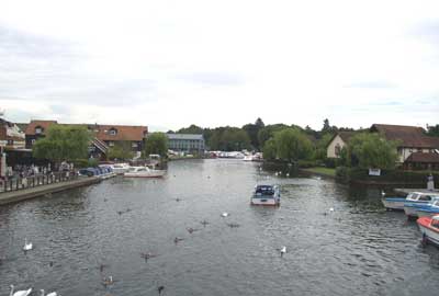View from Wroxham Bridge downstream. 2004