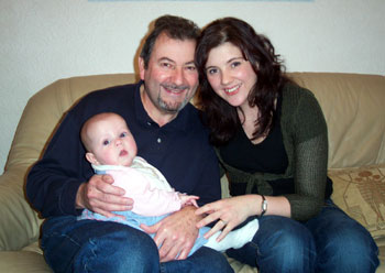 Emma and Rob with Isabelle Dec 2005