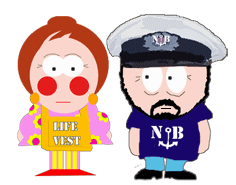 Pam and Digger,Boating. Animation by Bishshat