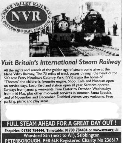 nene valley railway peterborough 