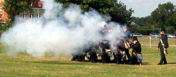 95th Rifles platoon volley