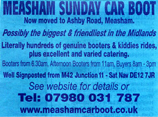 Measham car boot 2009