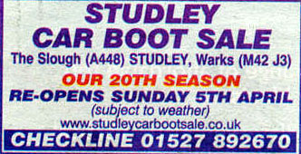 studley car boot sale the slough 2009