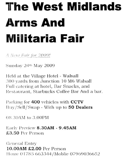 VILLAGE HOTEL WALSALL 24 MAY 2009