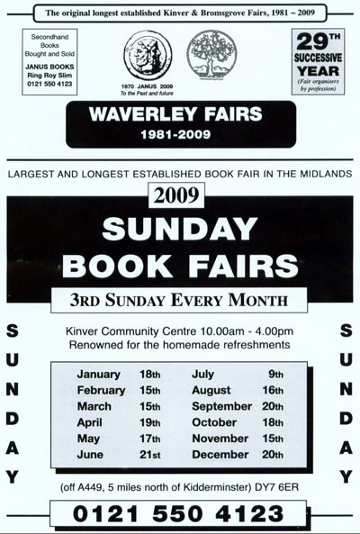 sunday book fairs 2009 kinver community centre