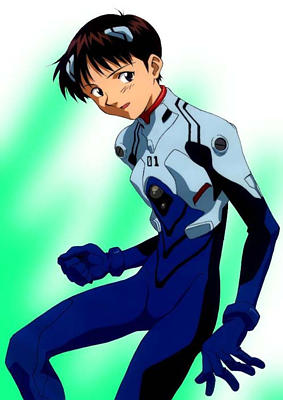 Shinji in plugsuit