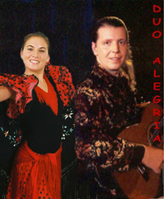 Spaanse muziek duo alegria