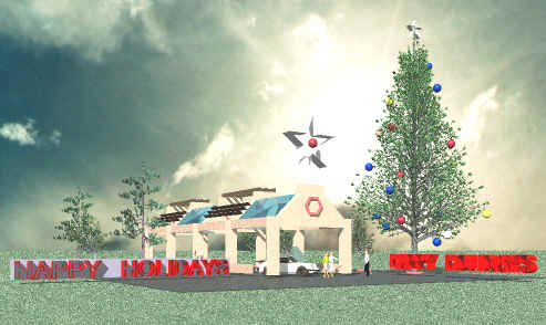 97 texaco xmas greeting card